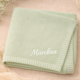 Personalized Baby Blanket – Weich & Einzigartig – Personalisierte, bestickte Baumwolldecke