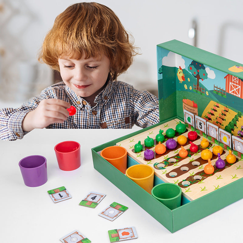 EduFarm – Spielerisches Lernen - Montessori-Zähl- und Ausmalspiel für Kinder