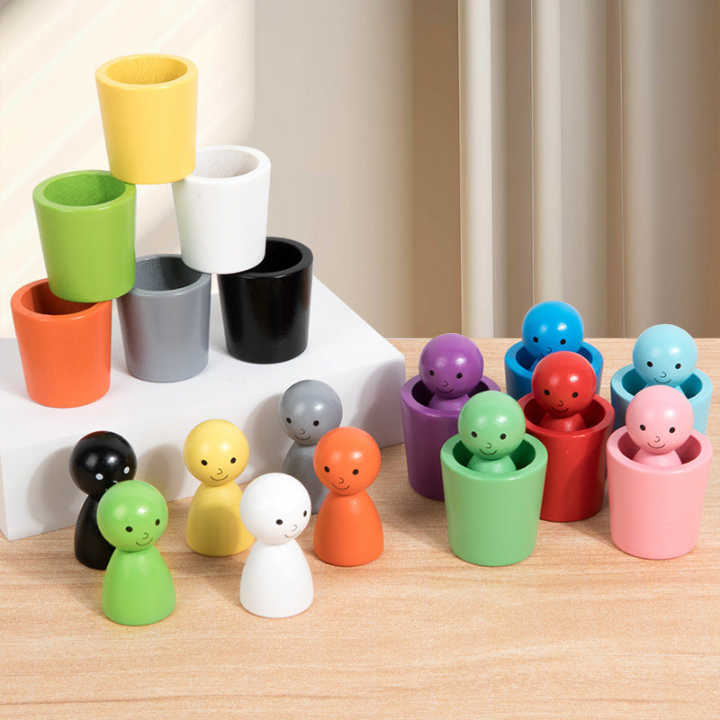 Farbkanal – Lernen und Entdecken – Montessori Holz Farbe Sortieren Spiel