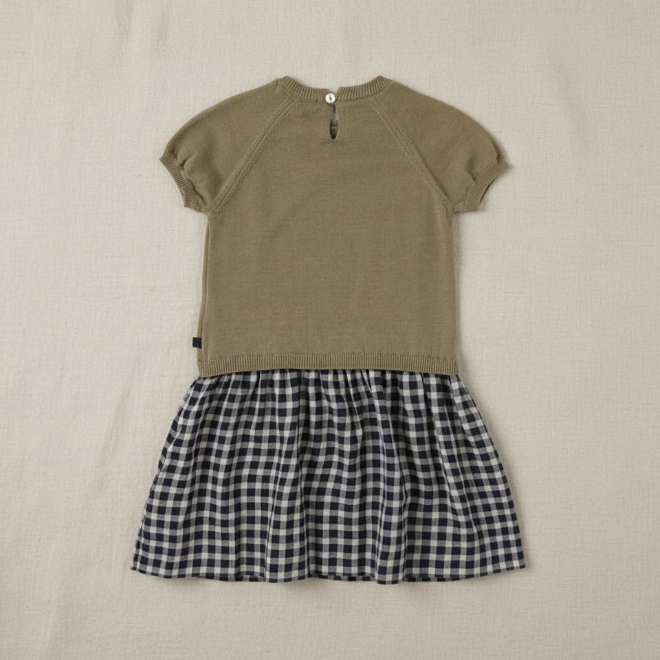 Plaid Patchwork Dress – Trendig & luftig – Kariertes Kleid