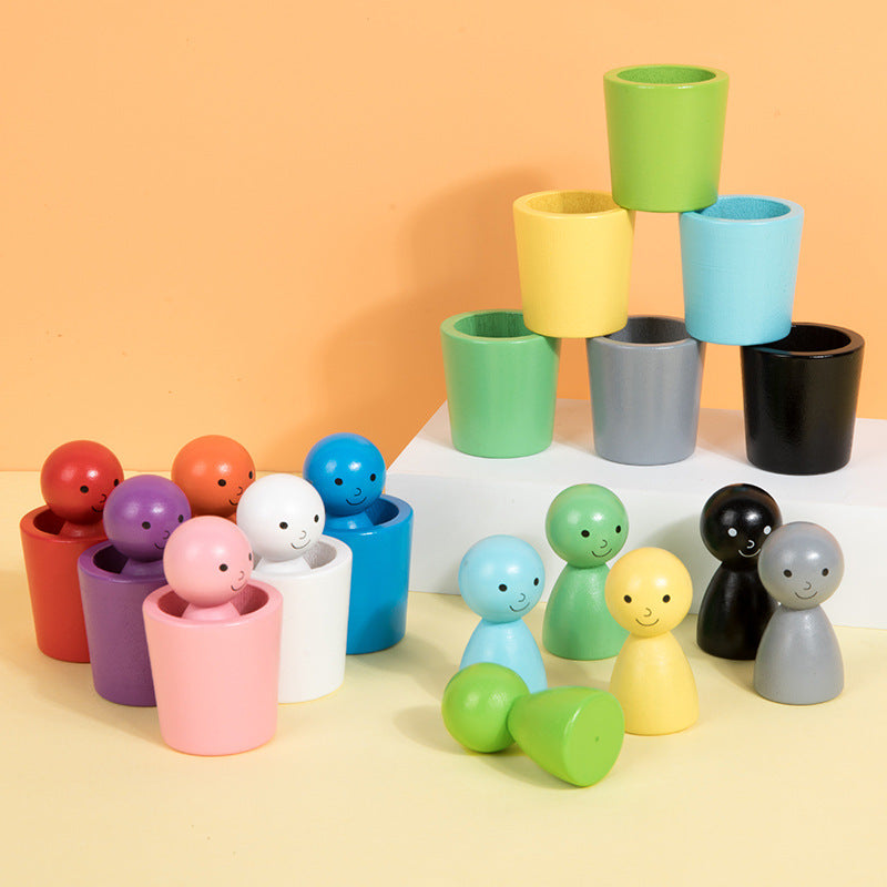 Farbkanal – Lernen und Entdecken – Montessori Holz Farbe Sortieren Spiel