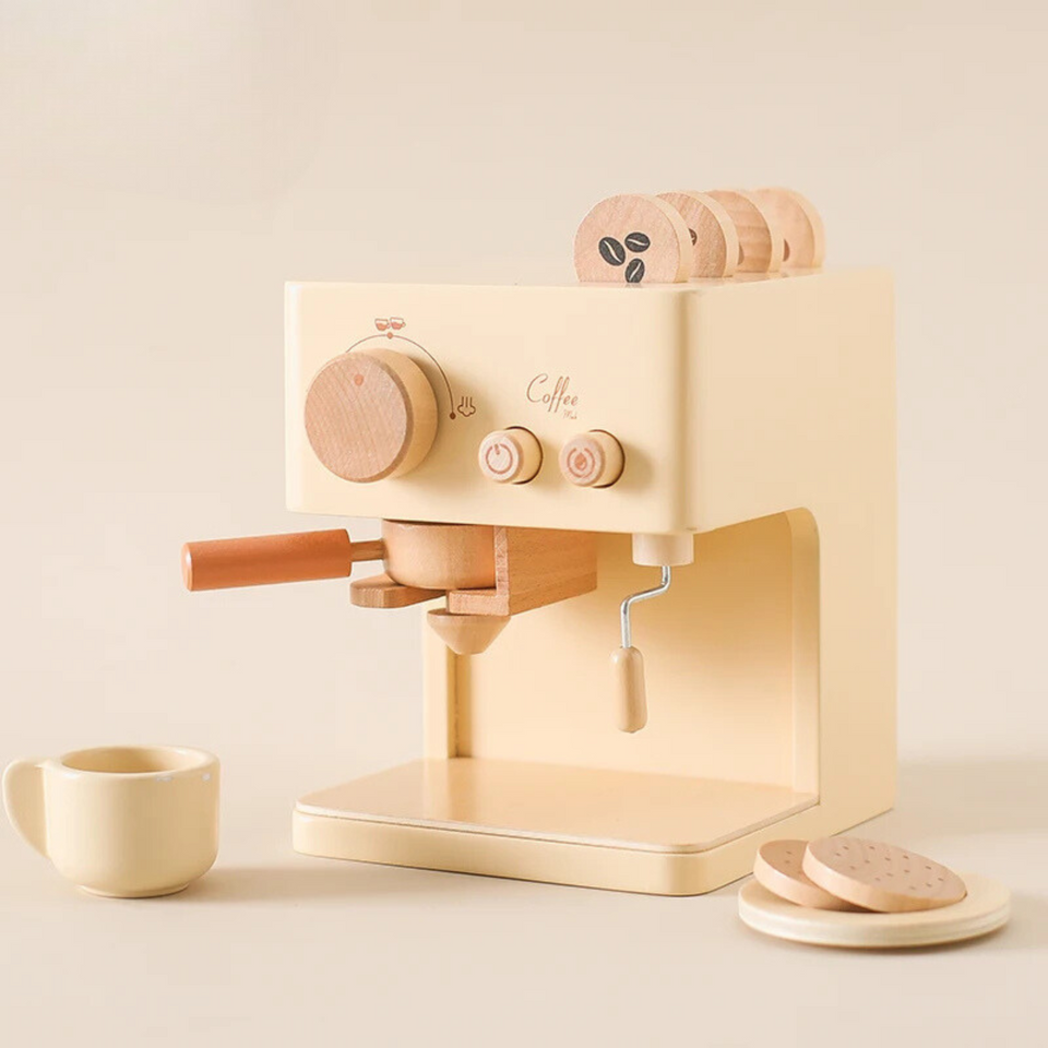 Woods™ - Den Kommende Barista - Espressomaskine-sæt i træ