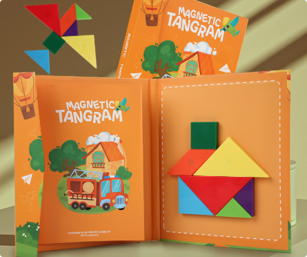 Woods™ - Tilskynd til logisk tænkning - Tangram-puslespil i træ