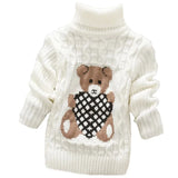 Mini Fashion™ - Teddybär Rollkragenpullover Kinderpullover