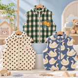 TinyWarm – Gemütlich & bequem – Plüsch-Weste für Kinder