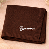 Personalized Baby Blanket – Weich & Einzigartig – Personalisierte, bestickte Baumwolldecke
