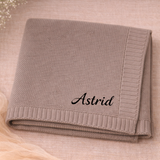 Personalized Baby Blanket – Weich & Einzigartig – Personalisierte, bestickte Baumwolldecke