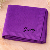 Personalized Baby Blanket – Weich & Einzigartig – Personalisierte, bestickte Baumwolldecke