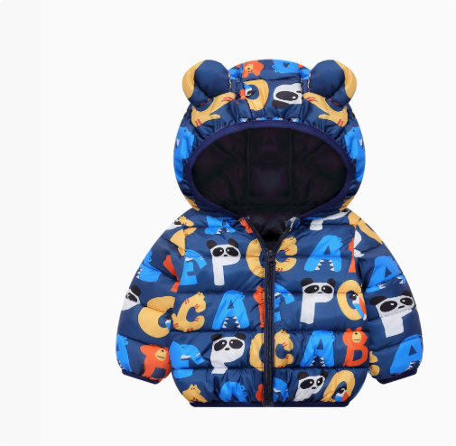 Mini Fashion™ - Polyester Wintermantel mit Kapuze