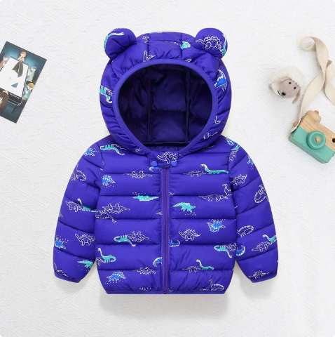 Mini Fashion™ - Polyester Wintermantel mit Kapuze
