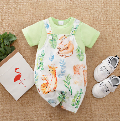 Mini Fashion™ - Komfort für jede Nacht - Kurzärmeliger Pyjama-Body