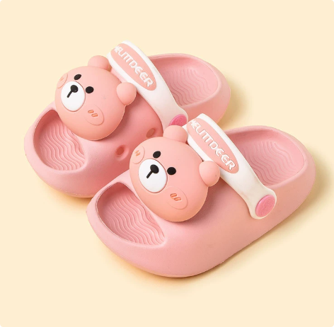 Mini Fashion – Fröhlich & sicher – Polka-Strandpantoffeln