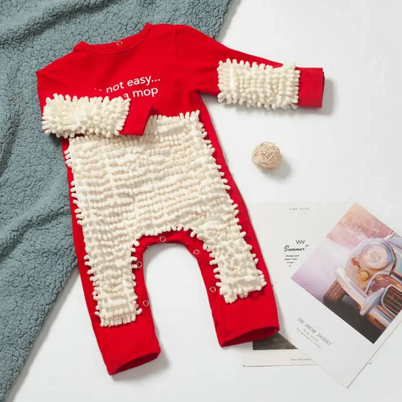 TinyCleaner – Weich & praktisch – Baby-Strampler zum Krabbeln und Spielen