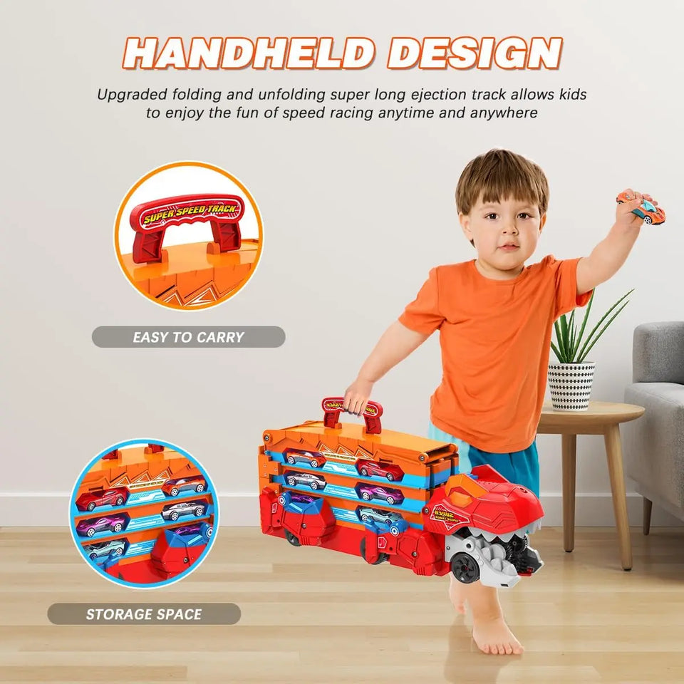 JurassicTruck™ – Cool & Lustig – Zusammenklappbarer Dino-Transportwagen