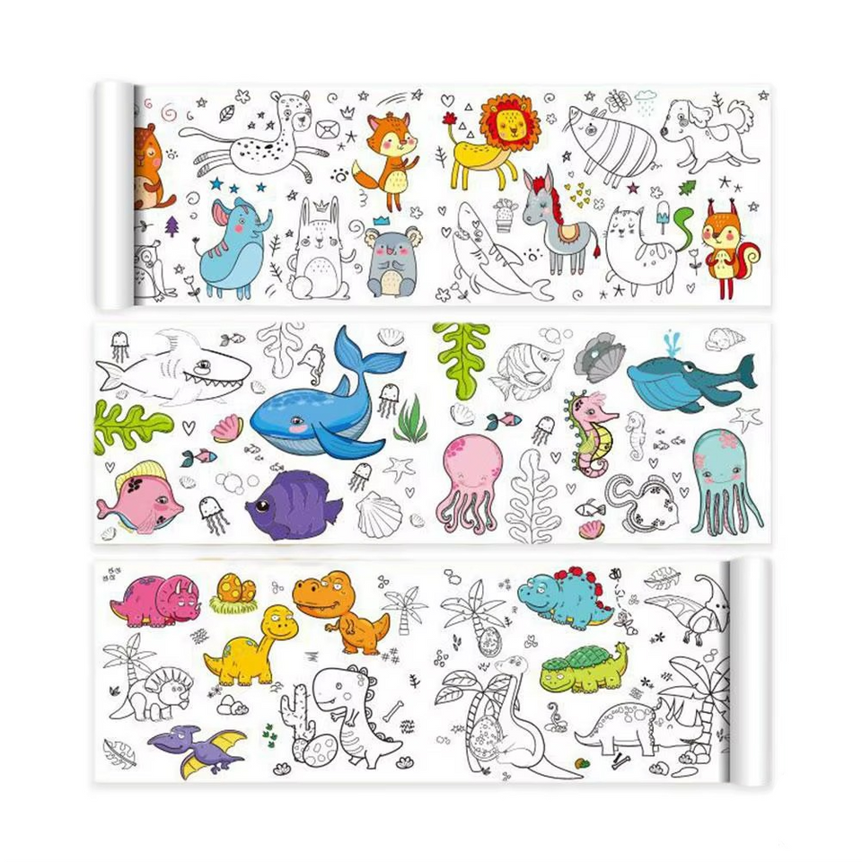 ColoringPaper™ - Slip kreativiteten løs! - XXL Farvelægningspapir