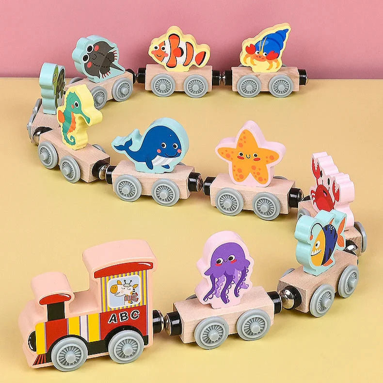 Tiny Express™ – Ausmalen & Gestalten - Holzeisenbahnspielzeug