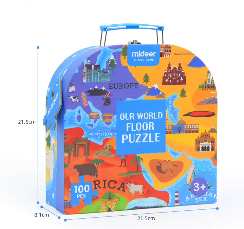 GeoMap – Lehrreich & unterhaltsam – Weltkarte-Bodenpuzzle
