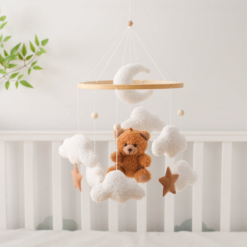 DreamBear – Beruhigend & Sanft – Babymobil für Laufstall und Wiege