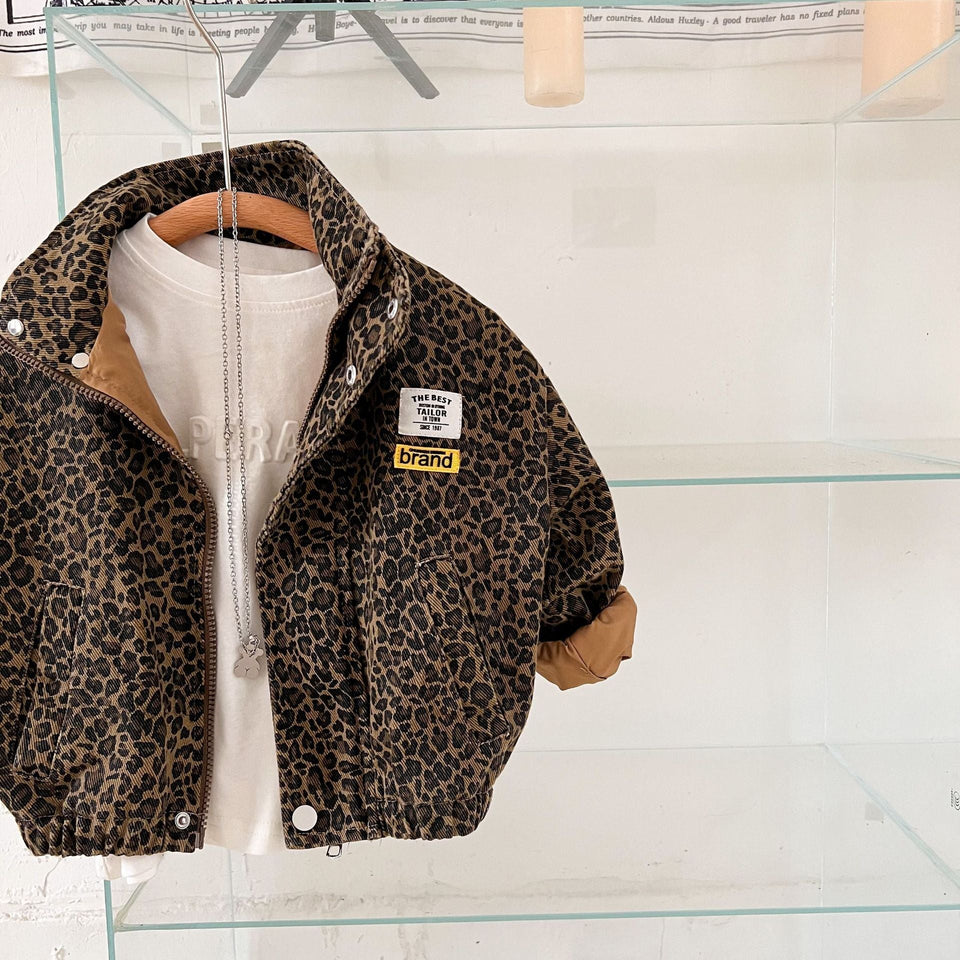 Mini Fashion – Robust og behagelig – Leopardprint jakke