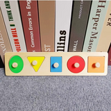 Woods™ -  Sjovt puslespil til småbørn - Geometrisk Montessori-puslespil