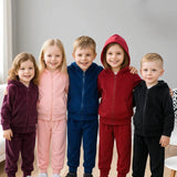 Kids Tales – Varm og behagelig – Velour-træningsdragt til børn