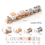 HappyTrain – Montessori & Fun – Holzeisenbahnset