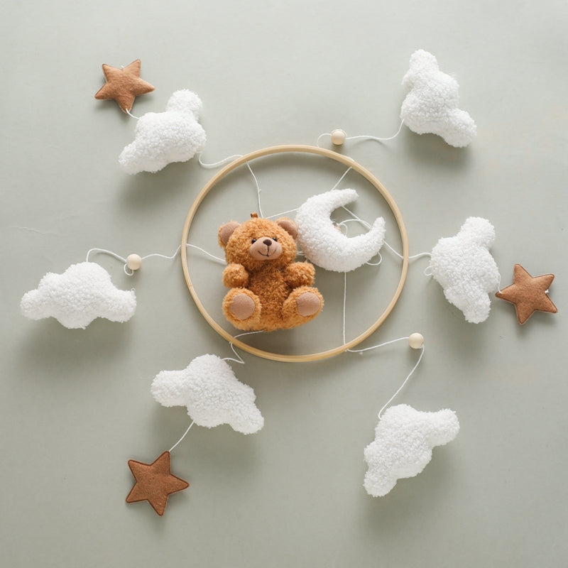 DreamBear – Beruhigend & Sanft – Babymobil für Laufstall und Wiege