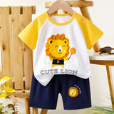 Mini Fashion™ - Löwen-Print - Sommerset für Jungen