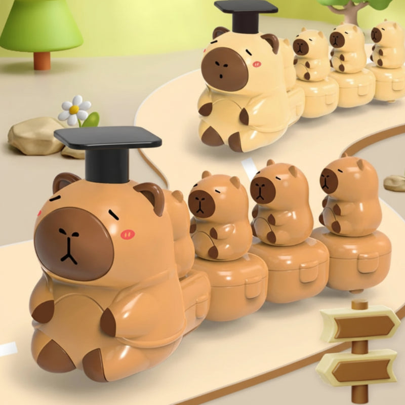 Capybara Train Toy – Verspielt & niedlich – Der geschäftige Zug