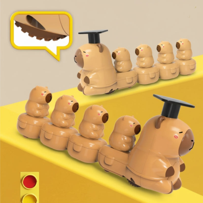 Capybara Train Toy – Verspielt & niedlich – Der geschäftige Zug
