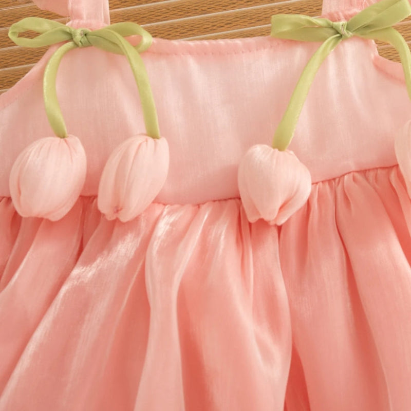 Tulip Mesh Dress – Elegant & Komfort – Kinderkleid