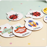 Wooden Letter Matching Game – Lernen & Spielen – Alphabet-Puzzle