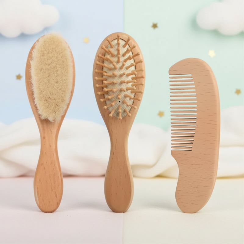 Personalized Hairbrush – Sanft & Einzigartig – Personalisiertes Baby-Haarbürsten-Set
