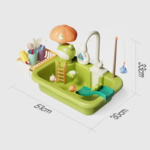 Children Kitchen – Wasserspaß & Lernen – 2-in-1-Spülbecken