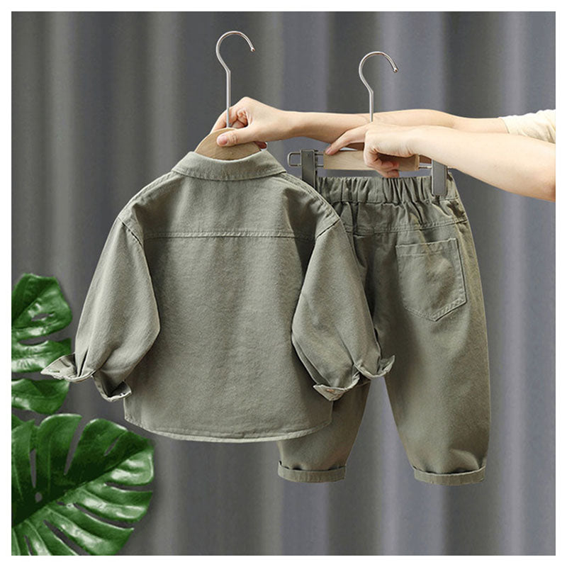 LittleExplorer – Bequem & Cool – Kinderhose & Hemd-Set