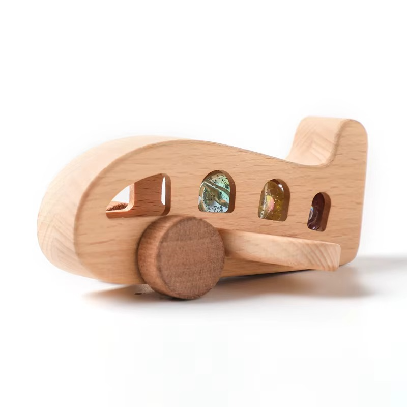 Woods™ - Förderung von Kreativität und Motorik - Montessori-Holzspielzeug für Flugzeuge