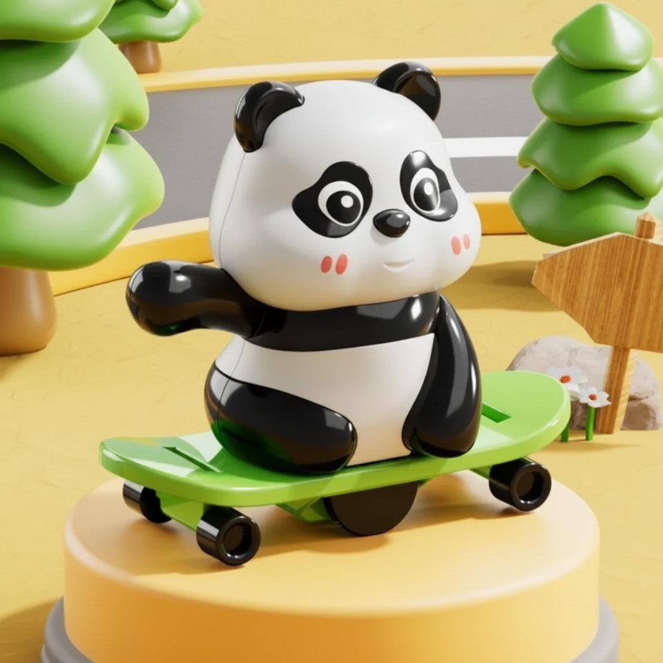 PandaPlay – Spaß  & Action – Aufziehbares Panda-Spielzeug