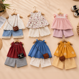 Sleeveless Tops & Pants – Weich & stilvoll – Sommer-Set für Kinder