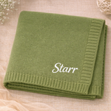 Personalized Baby Blanket – Weich & Einzigartig – Personalisierte, bestickte Baumwolldecke