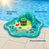 SplashPlay – Sicher & unterhaltsam – Baby-Planschbecken mit Sonnenschutz