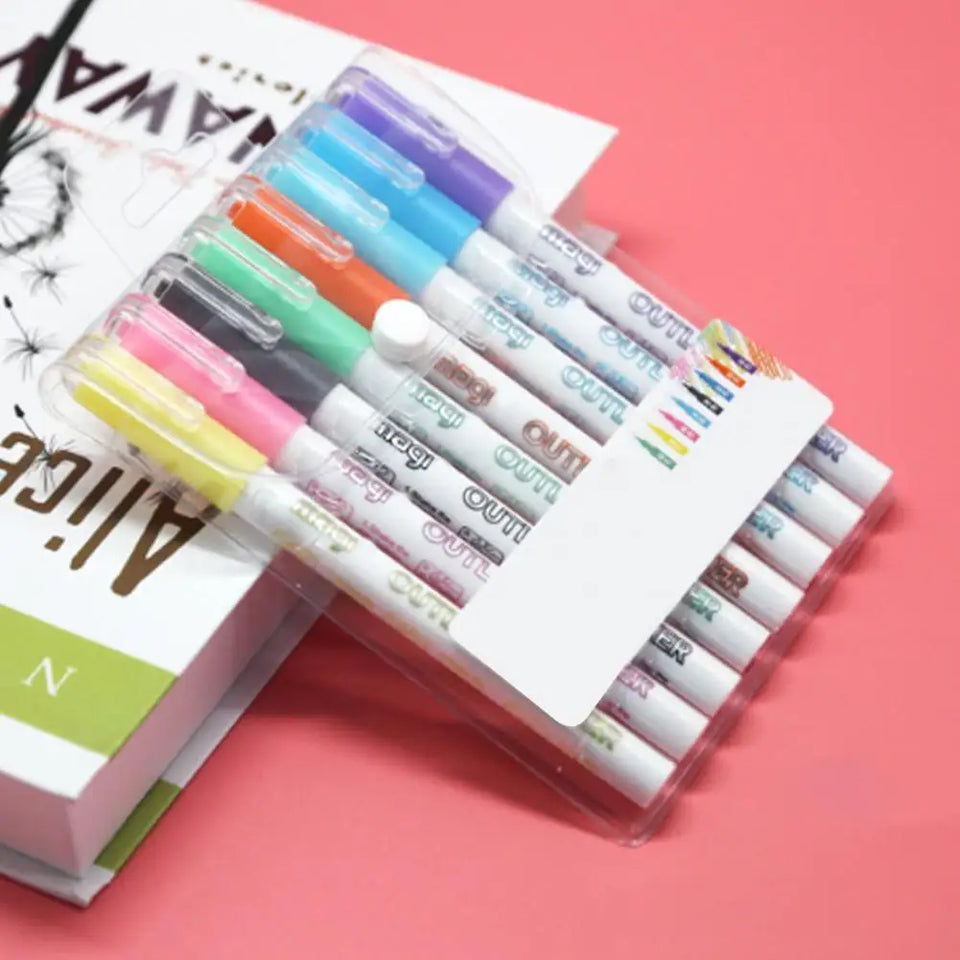 FluoroSketch Markers™ - glødende kreativitet - farverige tuscher