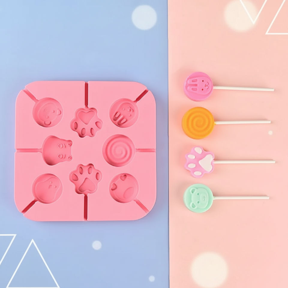 SweetPop – Bewusst verwöhnen – Silikon-Lutscher-Formen-Set