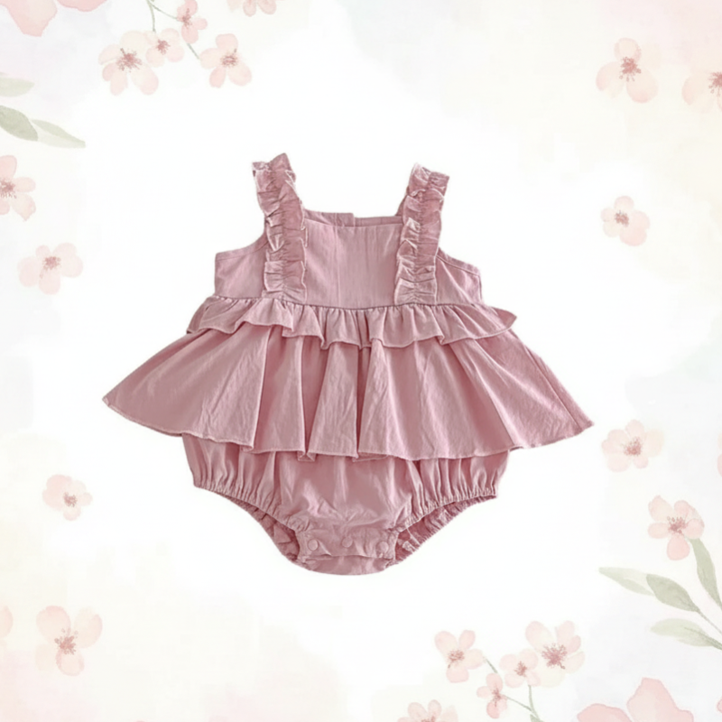 TinyBloom – Süß & weich – Kleid für Babys und Kleinkinder mit Rüschen