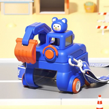 TinyExcavators – Einzigartig & praktisch – Bagger-Trinkflasche mit Strohhalm