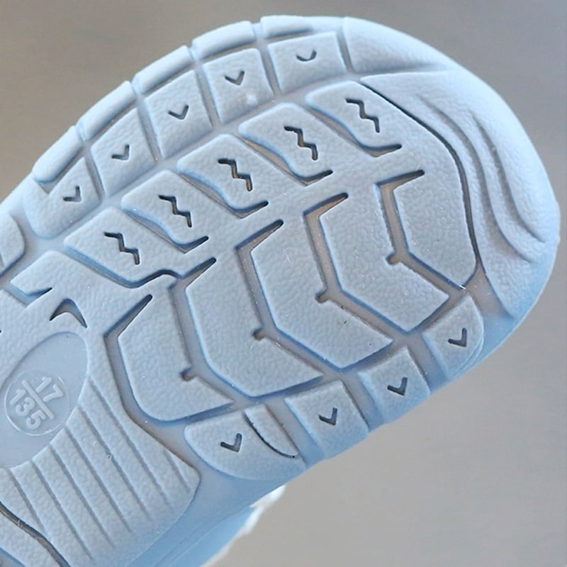 TinySteps Kids - Naturligt & sikkert - Barefoot babysko Blå