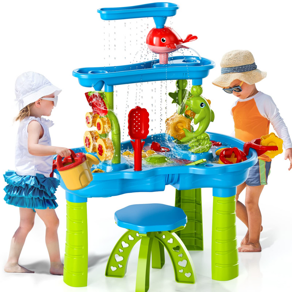 AquaPlay – Sommerspaß und Entdeckungen – 3-lagiger Sand- und Wasserspieltisch