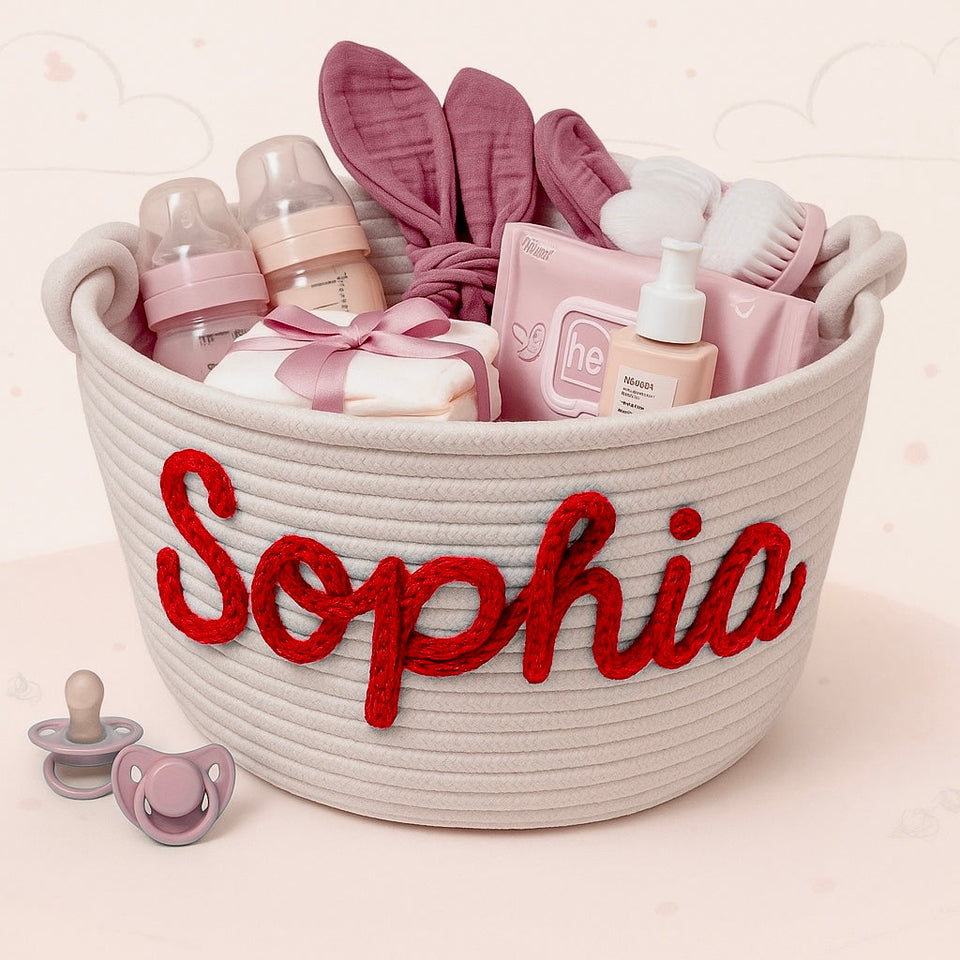 CuddleBasket – Hübsch & persönlich – personalisierter Windelkorb