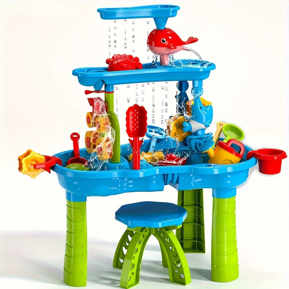AquaPlay – Sommerspaß und Entdeckungen – 3-lagiger Sand- und Wasserspieltisch