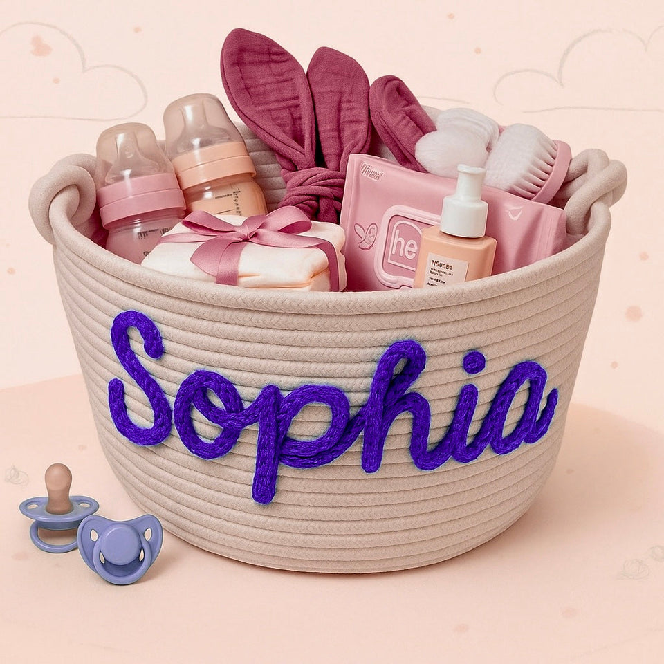 CuddleBasket – Hübsch & persönlich – personalisierter Windelkorb