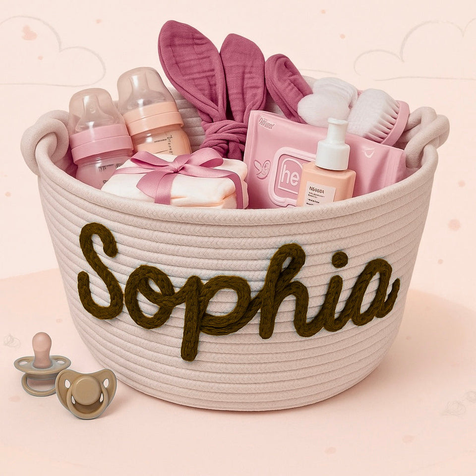 CuddleBasket – Hübsch & persönlich – personalisierter Windelkorb